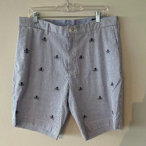 Polo Skull Seersucker Men's Shorts